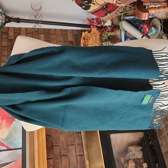 Byford Tradition 100% Lambswool Scarf Hunter Green Made In England Fringe - Picture 1 of 4